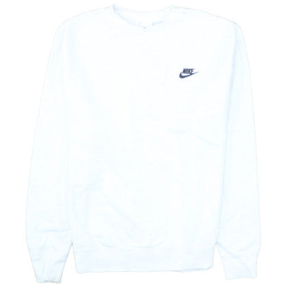 Nike Men's White Pullover Crew Neck Sweatshirt Size M