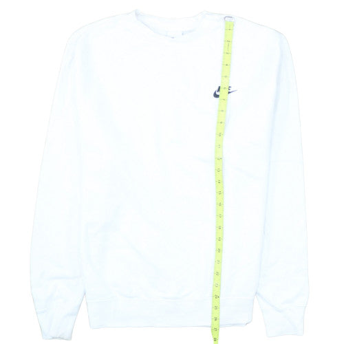 Nike Men's White Pullover Crew Neck Sweatshirt Size M