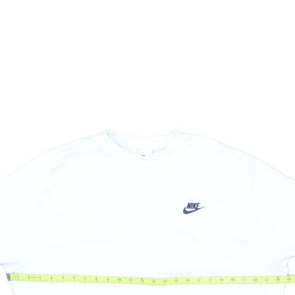 Nike Men's White Pullover Crew Neck Sweatshirt Size M
