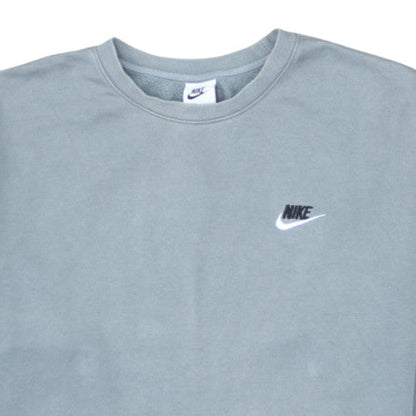 Nike Men's Grey Crew Neck Logo Sweatshirt Size L