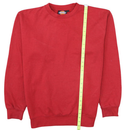 Dickies Men's Red Crew Neck Pullover Sweatshirt Size L