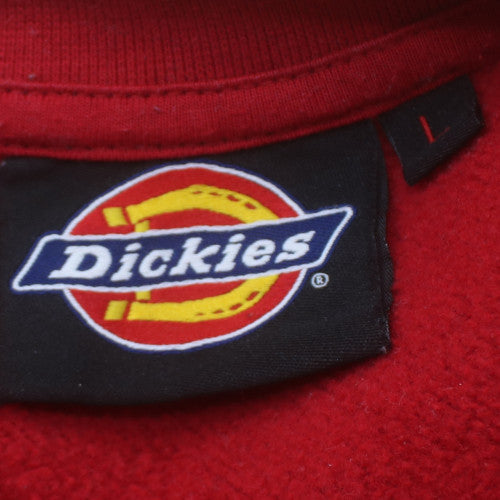 Dickies Men's Red Crew Neck Pullover Sweatshirt Size L