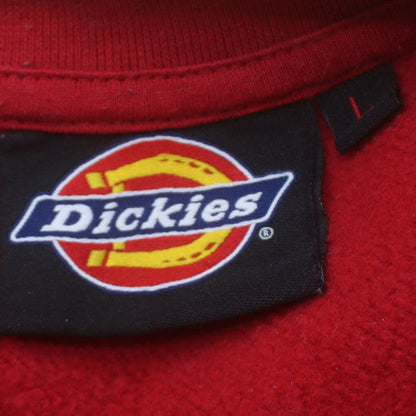 Dickies Men's Red Crew Neck Pullover Sweatshirt Size L