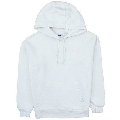 Fila Womens Beige Pullover Hoodie Size L Cotton Blend