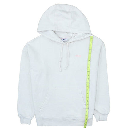 Fila Womens Beige Pullover Hoodie Size L Cotton Blend