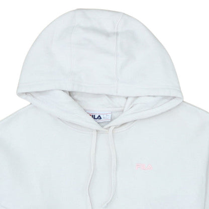 Fila Womens Beige Pullover Hoodie Size L Cotton Blend