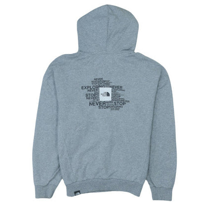 The North Face Womens Grey Pullover Hoodie Size L Cotton Blend
