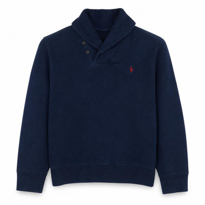 Polo Ralph Lauren Men's Blue Henley Sweatshirt Size L