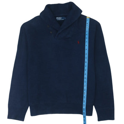 Polo Ralph Lauren Men's Blue Henley Sweatshirt Size L