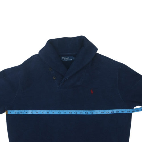 Polo Ralph Lauren Men's Blue Henley Sweatshirt Size L