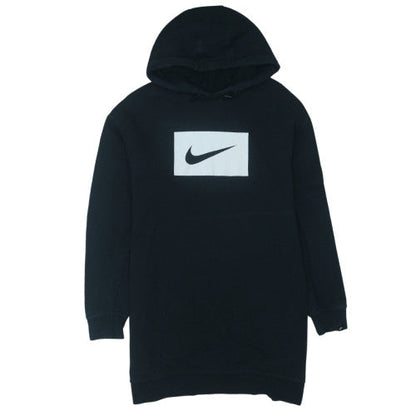 Nike Womens Black Pullover Hoodie Sweatshirt Size M Cotton Blend