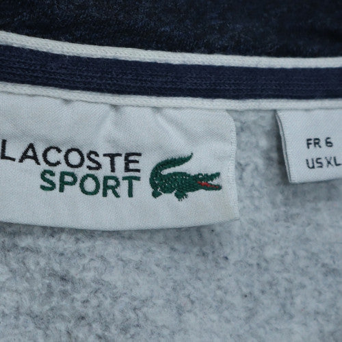 Lacoste Sport Men's Blue XL Full Zip Hoodie Cotton Blend