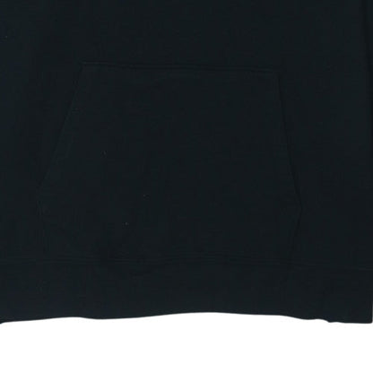 Champion Mens Black XL Pullover Hoodie Embroidered Logo Fleece