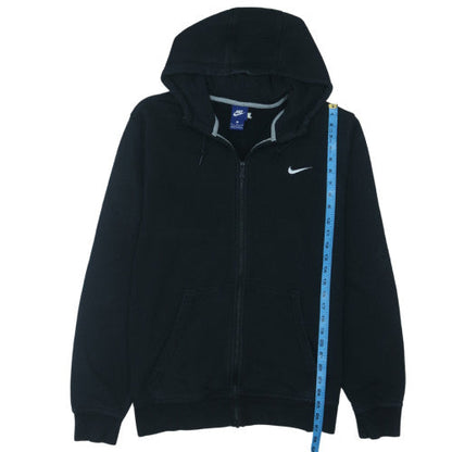 Nike Men's Black XL Full Zip Hoodie with Logo