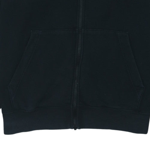 Nike Men's Black Full Zip Hoodie L Classic Fleece Zip Sweatshirt