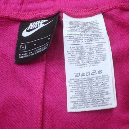 Nike Womens Pink Jogger Sweatpants M Elastic Waist Fleece Activewear