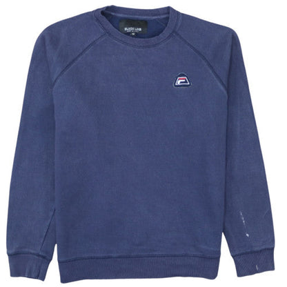 FILA Black Line Men's Blue Crew Neck Logo Sweatshirt M