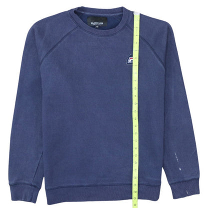 FILA Black Line Men's Blue Crew Neck Logo Sweatshirt M
