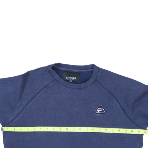 FILA Black Line Men's Blue Crew Neck Logo Sweatshirt M