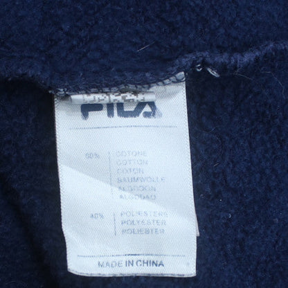 FILA Black Line Men's Blue Crew Neck Logo Sweatshirt M