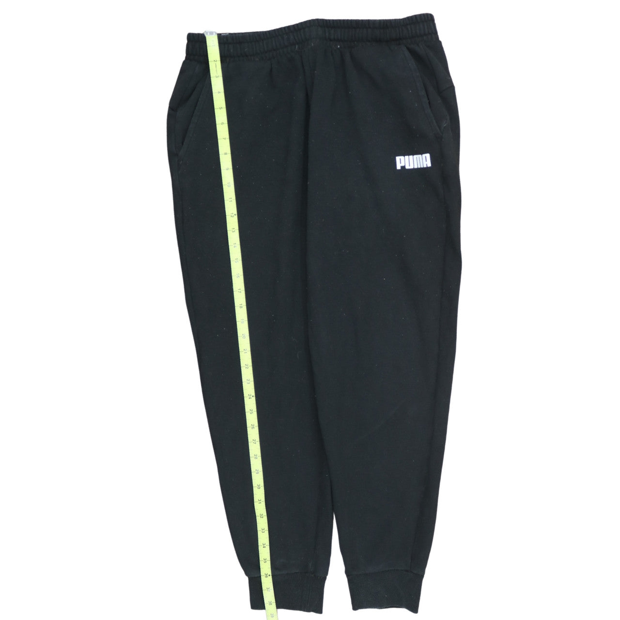 Puma Men’s Black XL Jogger Sweatpants Fleece Tapered Fit