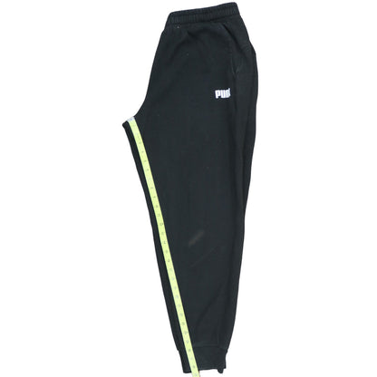 Puma Men’s Black XL Jogger Sweatpants Fleece Tapered Fit