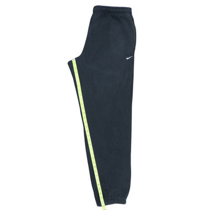 Nike Men's Black Jogger Sweatpants Size L 34in Elastic Waist Fleece
