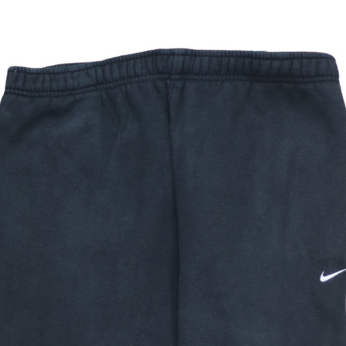 Nike Men's Black Jogger Sweatpants Size L 34in Elastic Waist Fleece