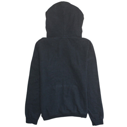 Nike Women Black Pullover Hoodie Size L Cotton Blend Kangaroo Pocket
