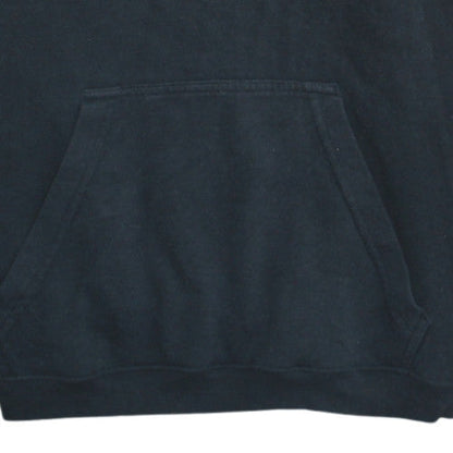 Nike Women Black Pullover Hoodie Size L Cotton Blend Kangaroo Pocket