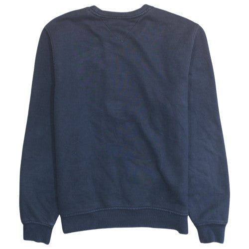 Tommy Hilfiger Men's Blue Logo Embroidered Pullover Sweatshirt Size M