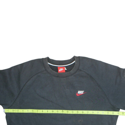 Nike Mens Black M Crew Neck Pullover Sweatshirt Sports Fleece