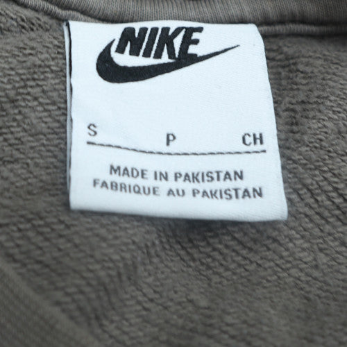 Nike Women’s Grey Small Pullover Sweatshirt Crew Neck Cotton Blend