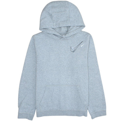Nike Boys Grey XL Pullover Hoodie Fleece Lined Casual Sweatshirt