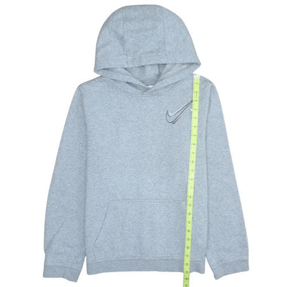 Nike Boys Grey XL Pullover Hoodie Fleece Lined Casual Sweatshirt