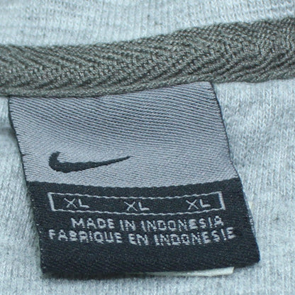 Nike Men's Grey XL Pullover Crew Neck Sweatshirt Embroidered Logo