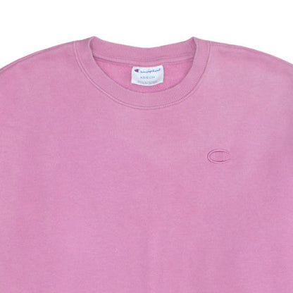 Champion Womens Pink Crew Neck Sweatshirt XS Cotton Blend Casual