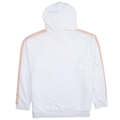 Puma Womens White & Pink Hooded Pullover Sweatshirt Size 14