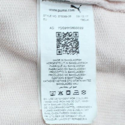 Puma Womens White & Pink Hooded Pullover Sweatshirt Size 14