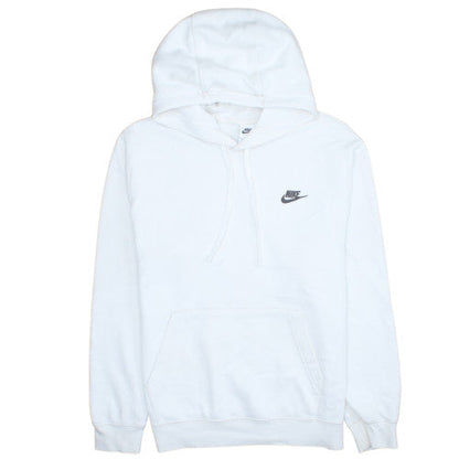 Nike Women White Pullover Hoodie Size S Cotton Blend Fleece