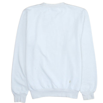 Champion Men’s White Pullover Sweatshirt M Logo Crew Neck