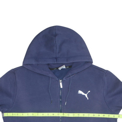Puma Men's Blue Full Zip Hoodie M Classic Sportswear