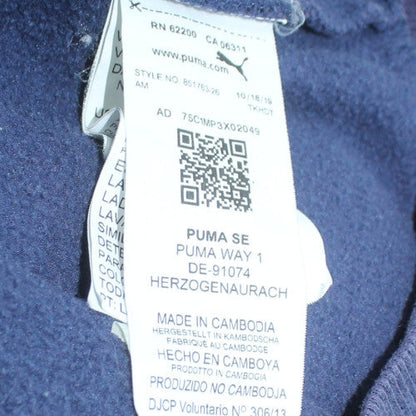 Puma Men's Blue Full Zip Hoodie M Classic Sportswear