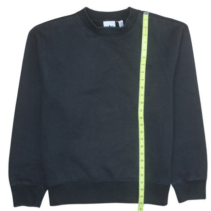 adidas Men's Black Crew Neck Sweatshirt M Regular Fit Cotton Blend