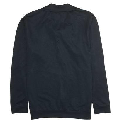 Adidas Men’s Black Full Zip Track Sweatshirt Small Retro Sports Jacket