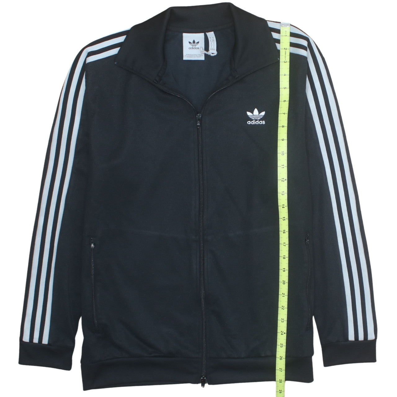 Adidas Men’s Black Full Zip Track Sweatshirt Small Retro Sports Jacket
