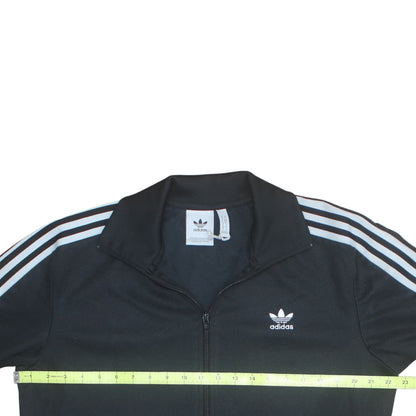 Adidas Men’s Black Full Zip Track Sweatshirt Small Retro Sports Jacket