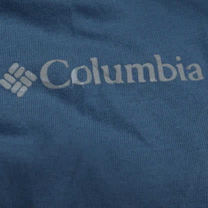 Columbia Mens Blue 2XL Graphic Dog Outdoor Cotton T-Shirt