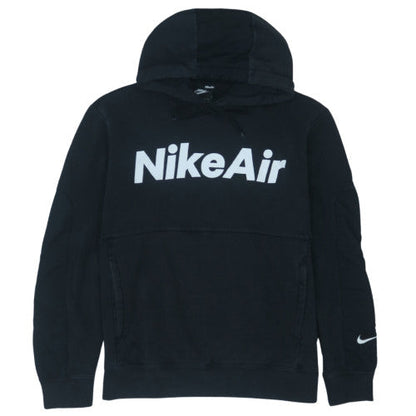 Nike Air Black Men's Pullover Hoodie M Logo Fleece Sportswear