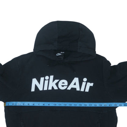 Nike Air Black Men's Pullover Hoodie M Logo Fleece Sportswear